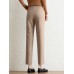 Contrast Pocket Step Hem Tailored Pants For Women