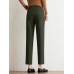 Contrast Pocket Step Hem Tailored Pants For Women